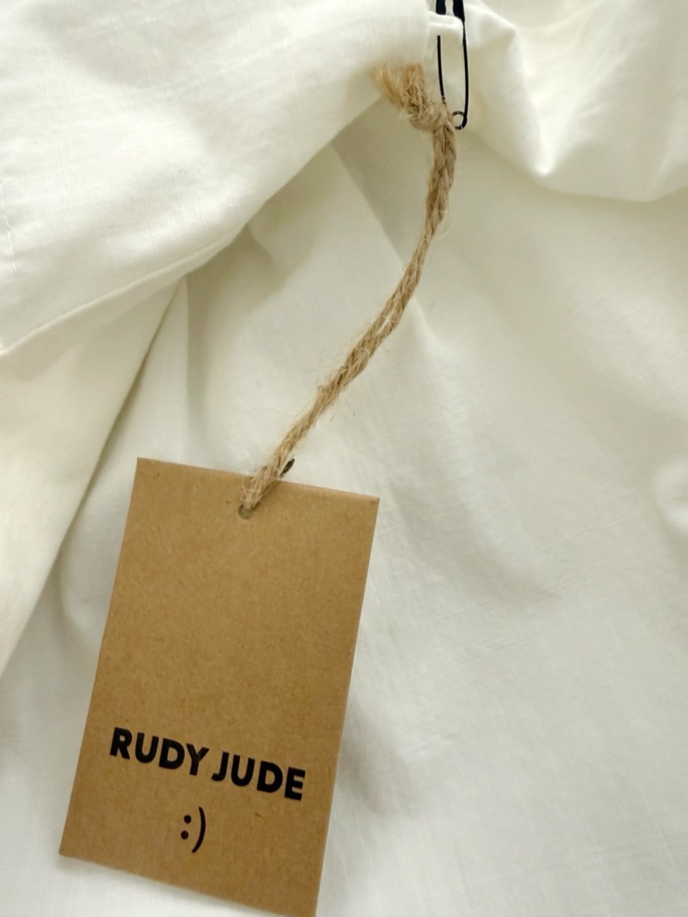 NWT Rudy Jude Organic Cotton Adult Apron Dress in Salt Size S - Picture 14 of 17
